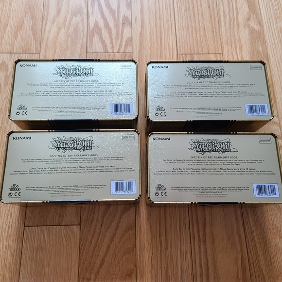 Yu-Gi-Oh! Collector's Tin X 4 (Empty), 2022 Tin of the Pharaoh's God - Picture 4 of 6